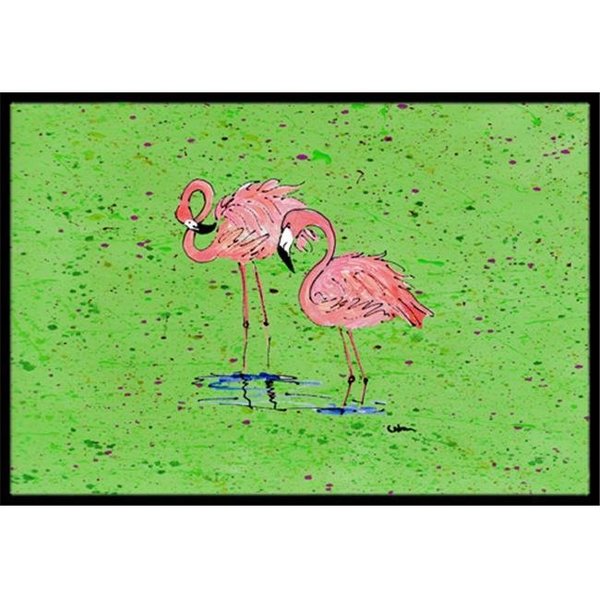 Carolines Treasures Carolines Treasures 8567-MAT Flamingo Indoor Or Outdoor Mat - 18 x 27 in. 8567-MAT